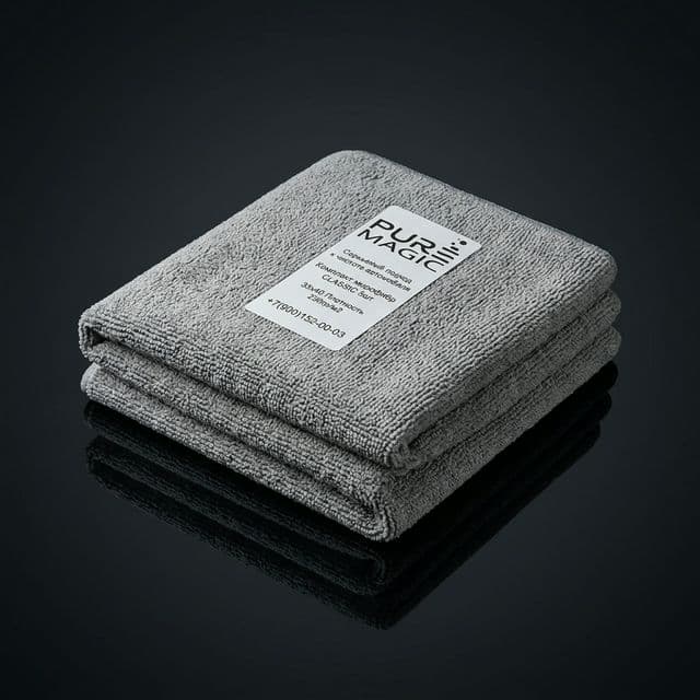 Микрофибра 35х40 плотность 230гр/м² серая (5шт)