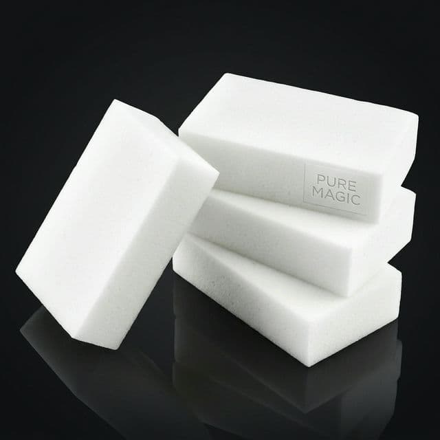 Белая губка для мойки автомобиля 200х100 (20шт)